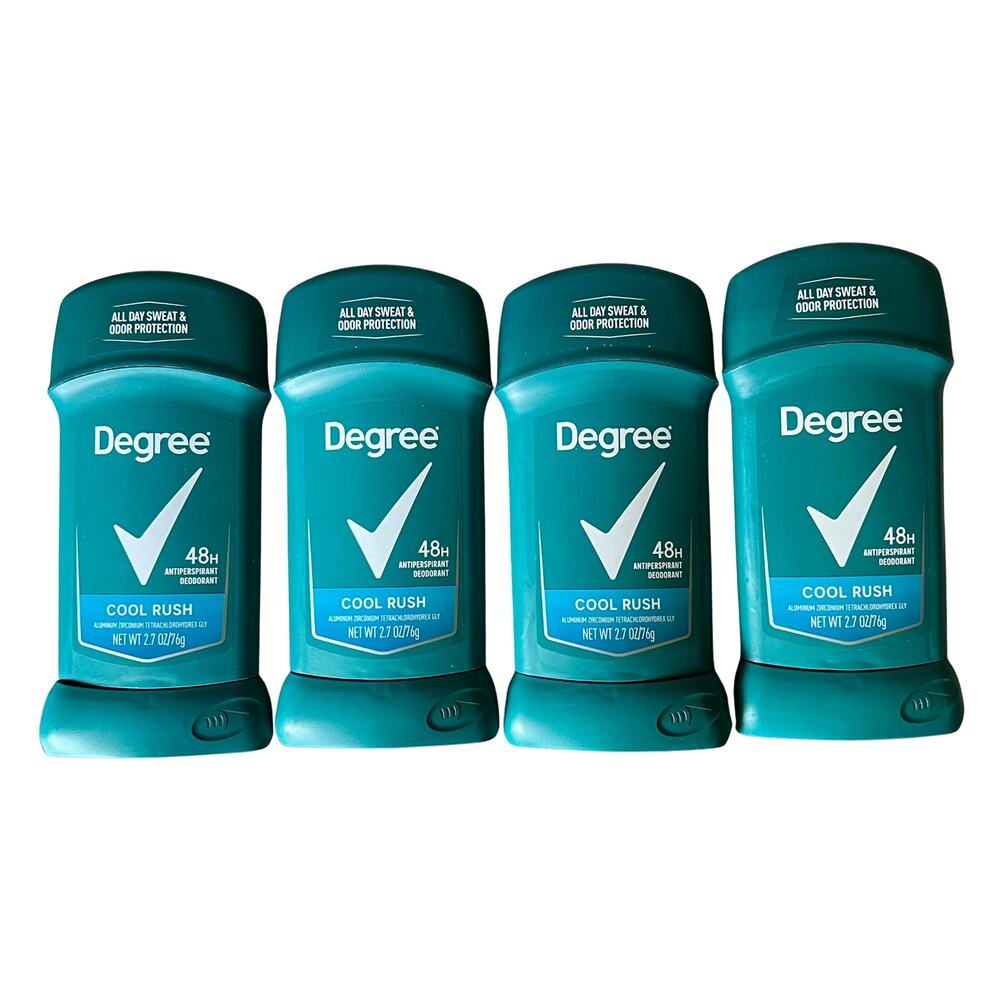 Lot 4 Degree 48H Antiperspirant Deodorant Stick Cool Rush 2.7 oz
